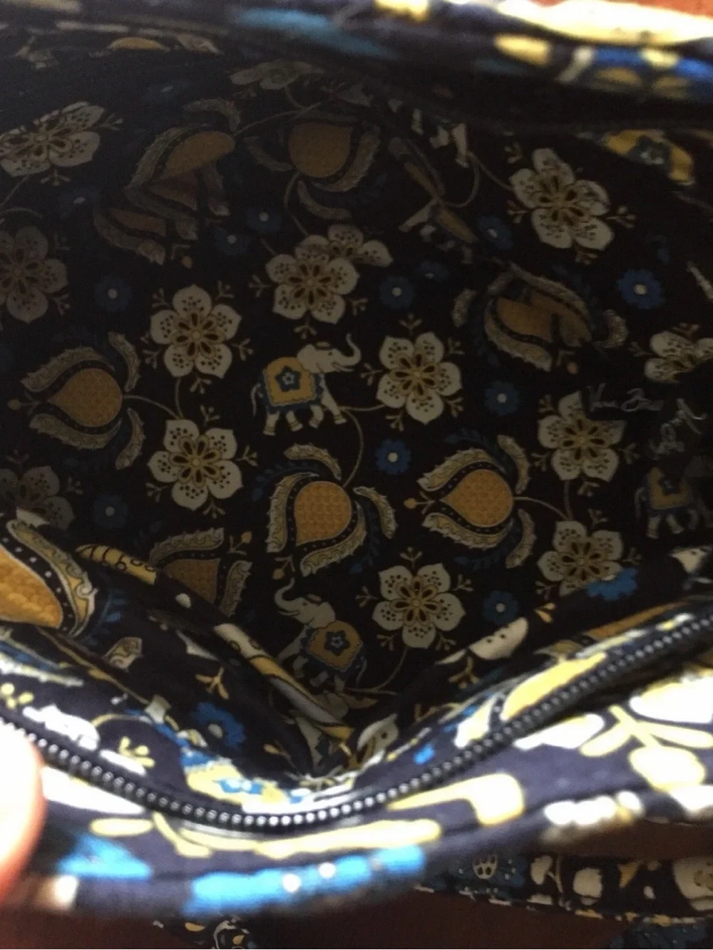 Vintage Vera Bradley Handbag with Crossbody Chain Strap in Ellie Blue - Picture 10 of 10